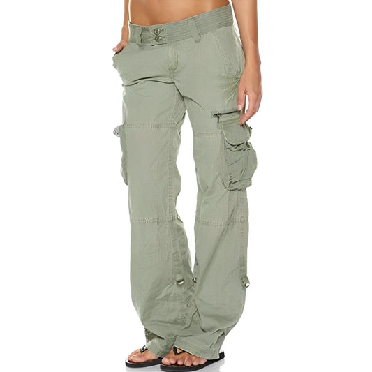 Katheryn - Mid waist straight cargo pants